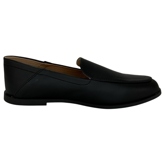 Journee Collection Corinne Black Faux Leather Womens Flats Loafers Size 9M - Picture 5 of 11